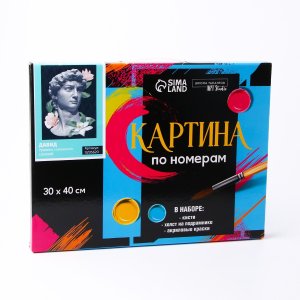 Картина по номерам 30х40 Давид на холсте с подрамником 9295620