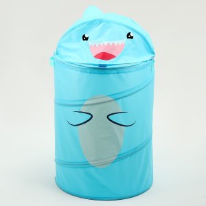 Корзина для игрушек Акула с ручками и крышкой 55*33*33 см 9765548