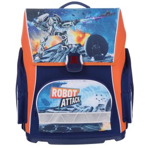 Ранец 37х30х17см OPTIMUM Robot attack 20668