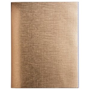 Тетрадь  96л Клетка Бумвинил METALLIC Золото 96Т5бвВ1