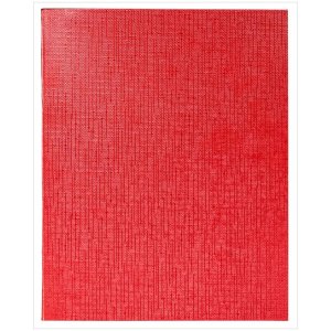 Тетрадь  96л Клетка Бумвинил METALLIC Красная 96Т5бвВ1