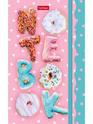 Записная книжка 80-50л А6 Сладкая Жизнь с клап на резинке Спираль 26266