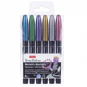 Набор артмаркеров 6цв Terra Colora Metallic в ПВХ-боксе AM_067980