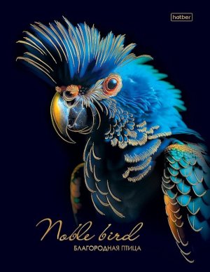 Бизнес блокнот 80л А5 Клетка 167х216мм 5цв мат ламин 3D фольга Благородная птица 80ББ5лофВ1_30945