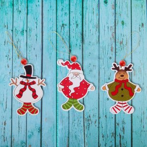 Подвеска новогодняя Игрушки на елку микс 154256