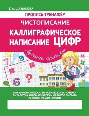 Пропись тренажер Чистописание Каллиграф написание Цифр