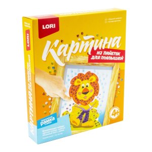 Картина из пайеток Озорной львенок Мкс-002 