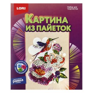 Картина из пайеток Колибри Ап-055