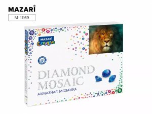 Алмазная мозаика ЛЕВ 40х50 см полная выкл M-11169 