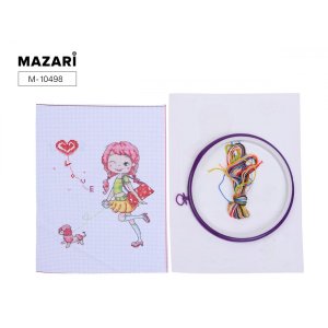 Набор для вышивания крестом В наборе схема канва белая с 20,5 х 26 см