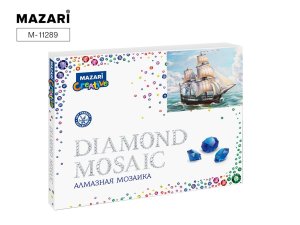 Алмазная мозаика Парусник 40х50 см полная выкладка M-11289