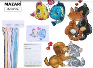 Набор для вышивания крестом В наборе схема канва белая с н 20 х 29 см