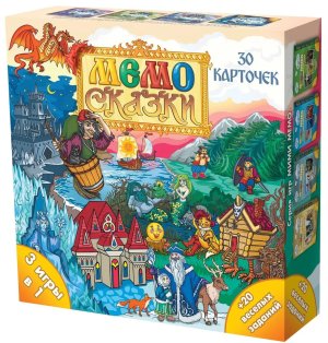 Игра наст Мемо Сказки 30 карточек 8063