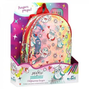 Рюкзак для раскрашивания Совушкины сказки голографический 05649