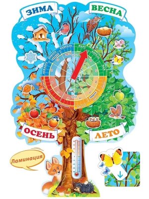 Плакат дерево Времена года комплект в индивид уп 84.712