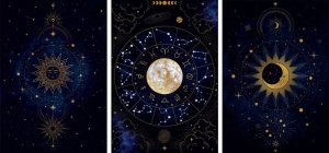 Набор плакатов Луна и Солнце