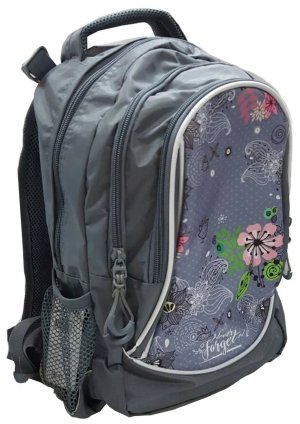 Рюкзак ортопед Контурные цветы 2 отд 3 карм Р-2806