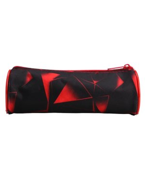 Пенал тубус Треугольники красный ПН-6832