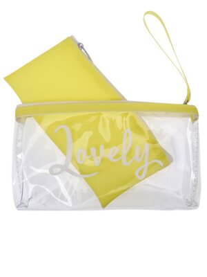 Пенал косметичка в косметичке Милый Желтый ПН-6856