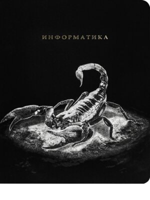 Тетрадь  48л Клетка BLACKSOFT ИнформатикаА хол ф софт-тач тисн фольгой 48-1734