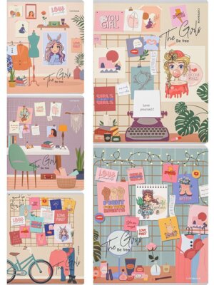 Тетрадь  48л Клетка ДОМАШНИЙ УЮТ-1 софт тач Т48-3607