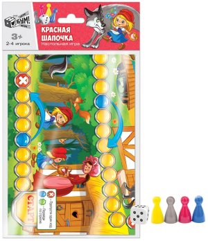 Игра наст Ходилка Красная шапочка А3 07114