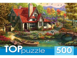 Паззл  500 Домик у пруда  ХТП500-4228 