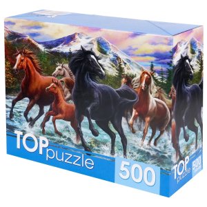 Паззл  500 Табун лошадей в горах ХТП500-6812 