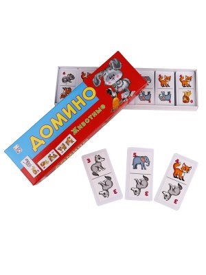 Домино пластиковое Животные ИН-0971