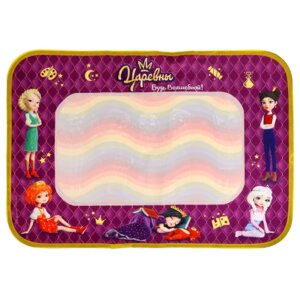 Коврик для рисования водой Царевны 1 маркер