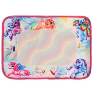 Коврик для рисования водой единороги 1 маркер