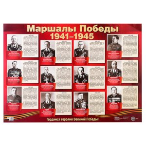 Плакат Маршалы Победы ПЛ-15036