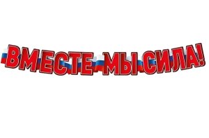Гирлянда Вместе мы сила ГР1-16107