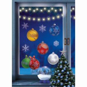 Оформительские наклейки А4 Елочные игрушки НМТ1-16501