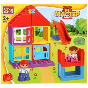 Конструктор Большие кубики Домик 25 дет GK-1012-R