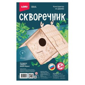 Конструктор из дерева Скворечник Уютный домик Фн-023 