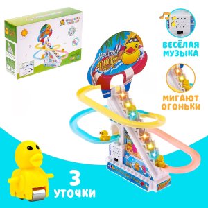 Развивающая игрушка Утята путешественники свет и звук эффекты 4640893