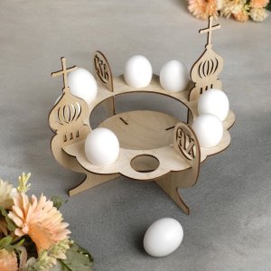 Подставка для пасхального кулича и яиц 26х26х21 см 4824082