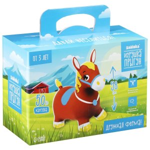 Попрыгун Лошадка 55 х 29 х 50 см 1300 гр Коричневый 7635817