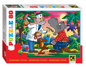 Паззл   80 Степ Любимые герои 77020