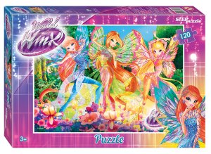 Паззл  120 Степ Winx 2 Королевская академия Rainbow 75146