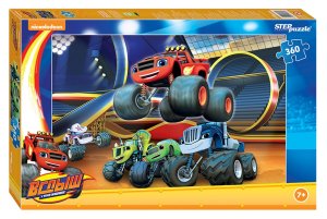 Паззл  360 Степ Вспыш и чудо машинки 96066
