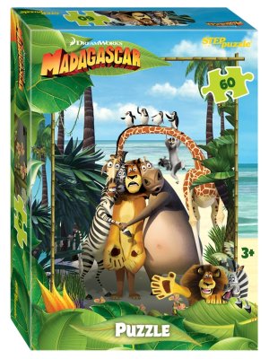 Паззл   60 Степ Мадагаскар 3 81188