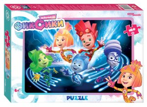 Паззл  160 Степ Фиксики Аэроплан 94127