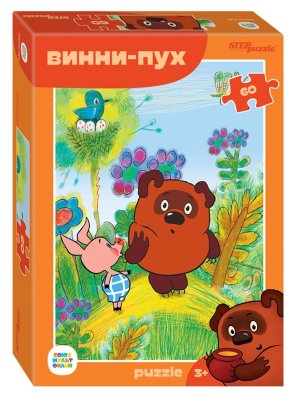 Паззл   60 Степ Винни Пух New Союзмультфильм 81030