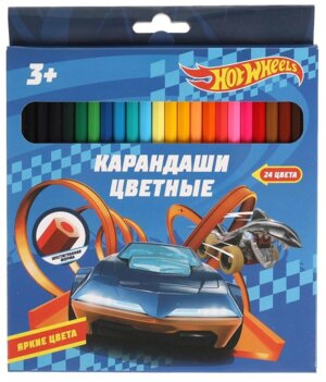 Карандаши 24цв ХОТ ВИЛС CPH-2-4-55408--H