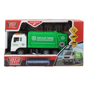 Модель Маш МУСОРОВОЗ 17 см пласт свет звук подв дет инерц 1995455-R (48)