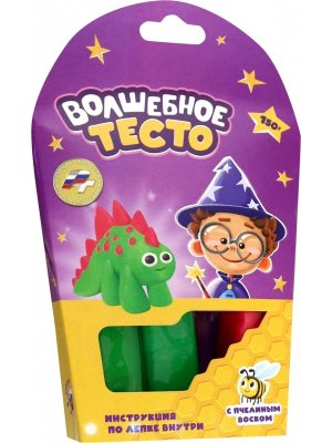 Тесто для лепки Волшебное тесто Динозавр зеленый 150 гр