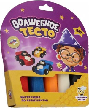 Тесто для лепки Волшебное тесто Тачки 250 гр