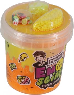 Слайм ТМ Slime Emoji slime оранжевый Влад А4 110 г